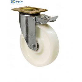 Колеса поворотные Серия 45 Medium с крепежной панелью и тормомзом